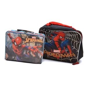 Marvel Spider-Man Homecoming Tin Lunch Box & Insulated Bag Set Kids